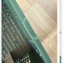 Cykelkasse Basil L 40,0 liters 39 x 49 x 26 cm - mosgr�n - genanvendt plast - farvefejl