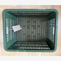 Cykelkasse Basil L 40,0 liters 39 x 49 x 26 cm - mosgr�n - genanvendt plast - farvefejl
