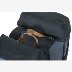 Dobbelt cykeltaske Basil Miles 34 liter 34 x 19 x 43 cm - sort/gr�