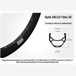 Ryde f�lg 28 ZAC421 skive sort 36/14