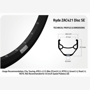 Ryde f�lg 28 ZAC421 skive sort 36/14