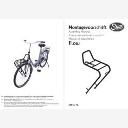 Frontlad / frontbagageb�rer 28" Steco Flow - mat sort