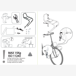Frontlad / frontbagageb�rer 28" Steco Flow - mat sort