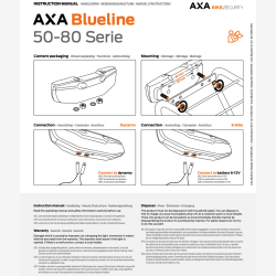 Axa baglygte Blueline elcykel 6-12V 50mm