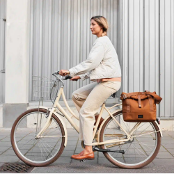 Weathergoods Sweden cykeltaske/skuldertaske City Bike Satchel - toffeebrun