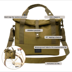 Weathergoods Sweden cykeltaske/skuldertaske City Bike Satchel - sort