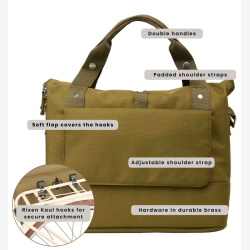 Weathergoods Sweden cykeltaske/skuldertaske City Bike Satchel - toffeebrun