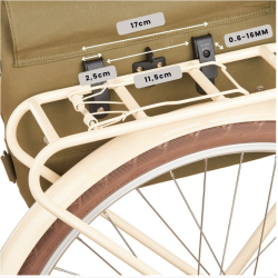 Weathergoods Sweden cykeltaske/skuldertaske City Bike Satchel - toffeebrun