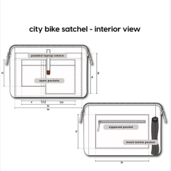 Weathergoods Sweden cykeltaske/skuldertaske City Bike Satchel - toffeebrun
