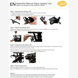 Batteril�s til bagageb�rer Steco til Bosch BES2 / BES3 � sort