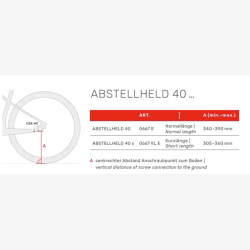 Hebie st�ttefod til baggaffel KSA40 26-28"