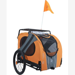 DoggyRide Novel15 hundetrailer orange - max. belasting 50 kg