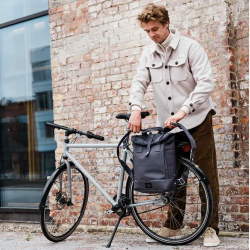Weathergoods Sweden City Bikepack � 2-i-1 Cykeltaske &amp; Rygs�k (18L) - bl�