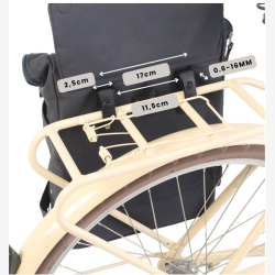 Weathergoods Sweden City Bikepack � 2-i-1 Cykeltaske &amp; Rygs�k (18L) - bl�
