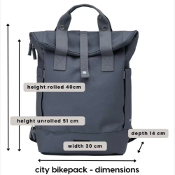 Weathergoods Sweden City Bikepack � 2-i-1 Cykeltaske &amp; Rygs�k (18L) - sort