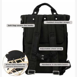 Weathergoods Sweden City Bikepack � 2-i-1 Cykeltaske &amp; Rygs�k (18L) - sort