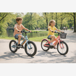 B�rnecykel U-GO Imagine S1 16" med fodbremse - bubblegum pink