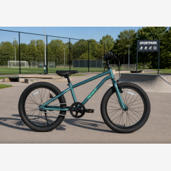 B�rnecykel U-GO Scout S1 20" med fodbremse og brede d�k - j�gergr�n