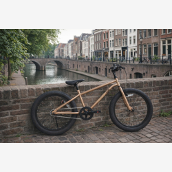 B�rnecykel U-GO Scout S1 20" med fodbremse og brede d�k - sunstone beige