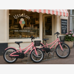 B�rnecykel U-GO Imagine S1 16" med fodbremse - bubblegum pink