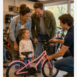 B�rnecykel U-GO Imagine S1 16" med fodbremse - bubblegum pink