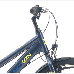 NOXON "Rocket ND" 24" juniorcykel med 3 gear, fril�b � m�rkebl�