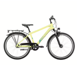 26" NOXON Sweeper ATB juniorcykel 7 gear, med fodbremse, aluminium - gulgr�n