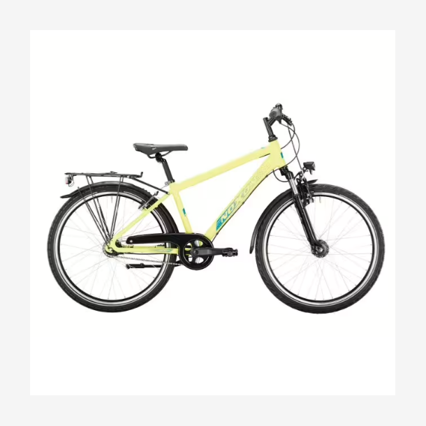 26" NOXON Sweeper ATB juniorcykel 7 gear, med fodbremse, aluminium - gulgr�n