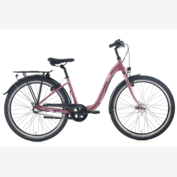 26" NOXON Breeze ND pigecykel / junior ATB, 3-gear, fodbremse - gammel rosa