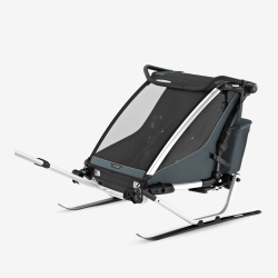 Thule Chariot Cross 2 Double cykelanh�nger &amp; klapvogn � Dark Slate