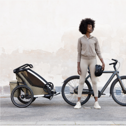 Thule Chariot Cross 2 Double cykelanh�nger &amp; klapvogn � Dark Slate