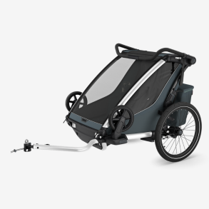 Thule Chariot Cross 2 Double cykelanh�nger & klapvogn � Dark Slate