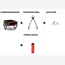 PROFI cykelanh�nger med dobbelt tr�kstang