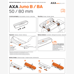 Baglygte Axa Juno batteri (80 mm bagageb�rer montering)