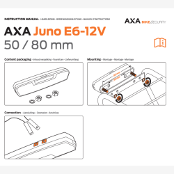 Axa baglygte Juno elcykel 6-12v 80mm