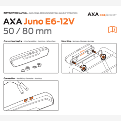 Axa baglygte Juno elcykel 6-12V 50mm