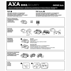 Axa baglygte Riff-switch batteri 50/80mm
