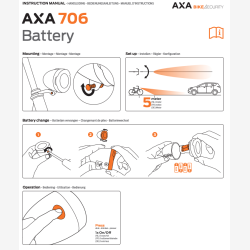 Axa forlygte 706 15 lux batteri m�rk krom