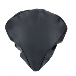 Betr�k til dame cykelsadel, vandt�t, PU l�der, sort