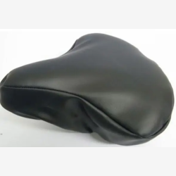 Betr�k til dame cykelsadel, vandt�t, PU l�der, sort