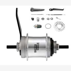 Gearnav 3-speed Sturmey Archer AWC fodbremse - komplet med justeringsmekanisme