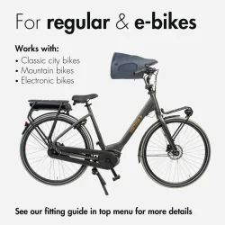 Kvisp hundekurv til cykel, med sele M - skovgrn