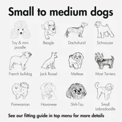 Kvisp hundekurv til cykel, med sele S - skovgrn