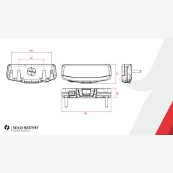 Spanninga baglygte Solo XB batteri 50/80mm