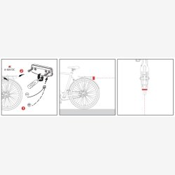 Spanninga baglygte Solo XE elcykel 6-36V 50/80mm