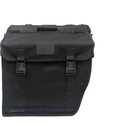 New Looxs cykeltaske dobbelt hybrid kanvas sort 46,5L