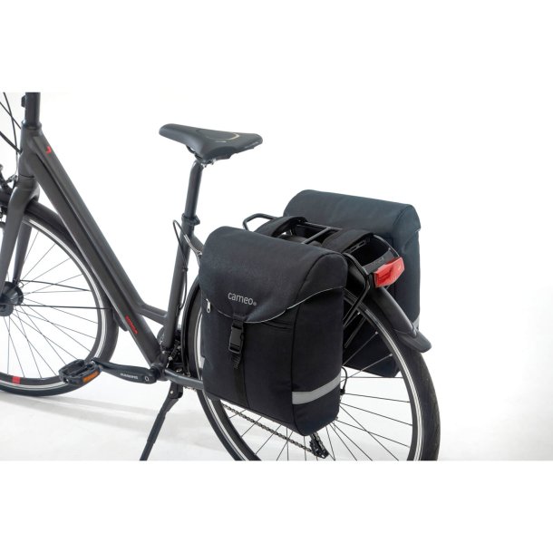 Cameo cykeltaske dobbelt Sport bag sort 28L