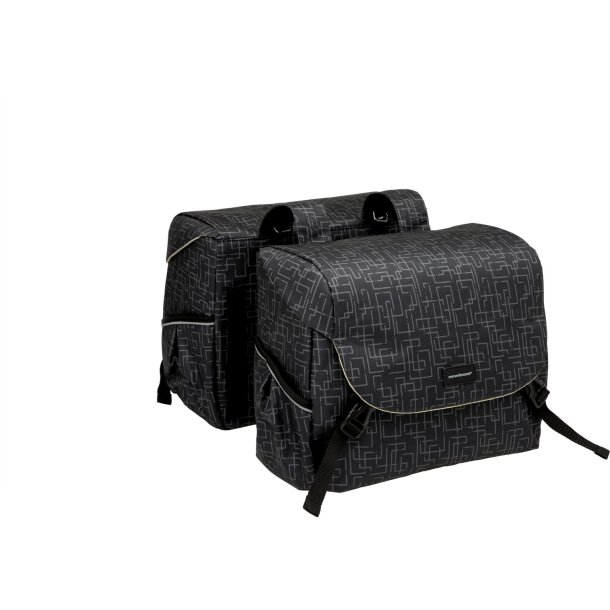 New Looxs cykeltaske dobbelt Mondi Joy Ivy sort 38L