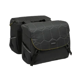 New Looxs cykeltaske dobbelt Mondi Joy Quiltet sort 38L