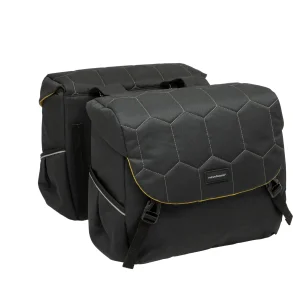 New Looxs cykeltaske dobbelt Mondi Joy Quiltet sort 38L